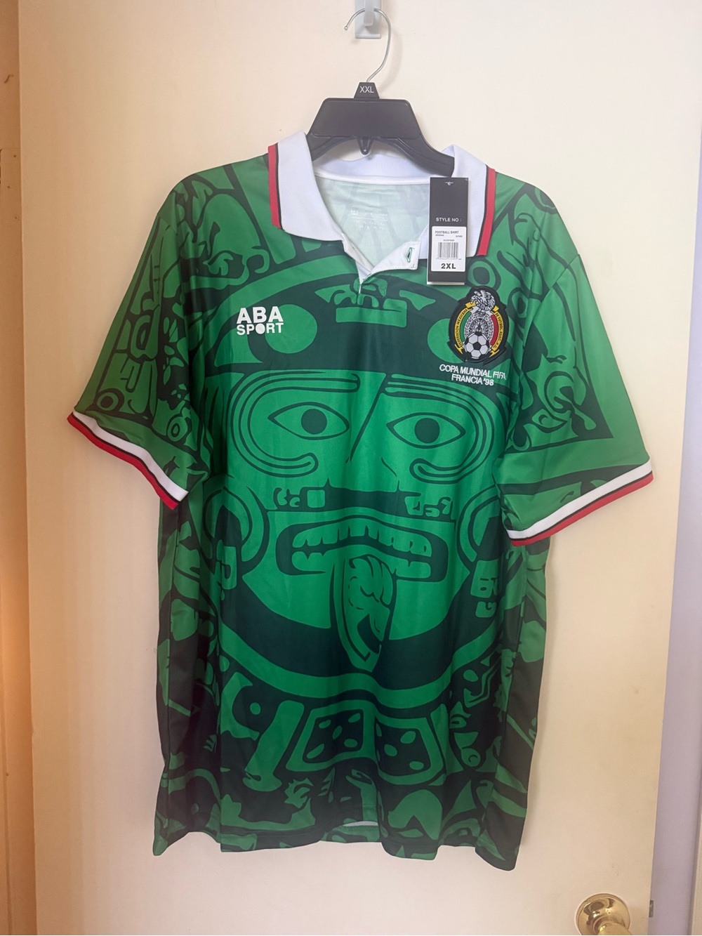 Men's Green Aztec Graphic Soccer Jersey
